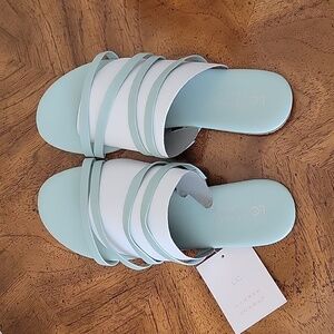 LC Lauren Conrad Jademint Women's Strappy Slide Sandals, Sizes 9,  NWT